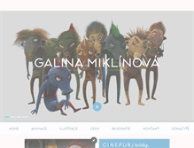 Tablet Screenshot of galinamiklinova.cz